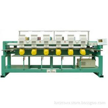 Commercial six Head 9 Needle Computerized Cap Embroidery Ma